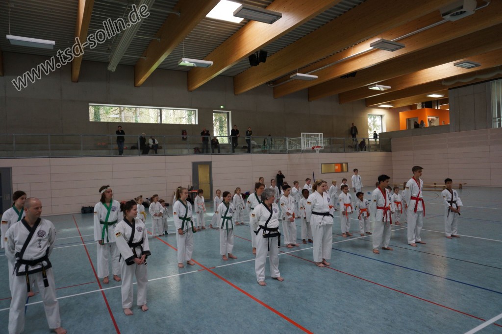 Tang Soo Do Kinder und Jugendlehrgang Anfangsaufstellung